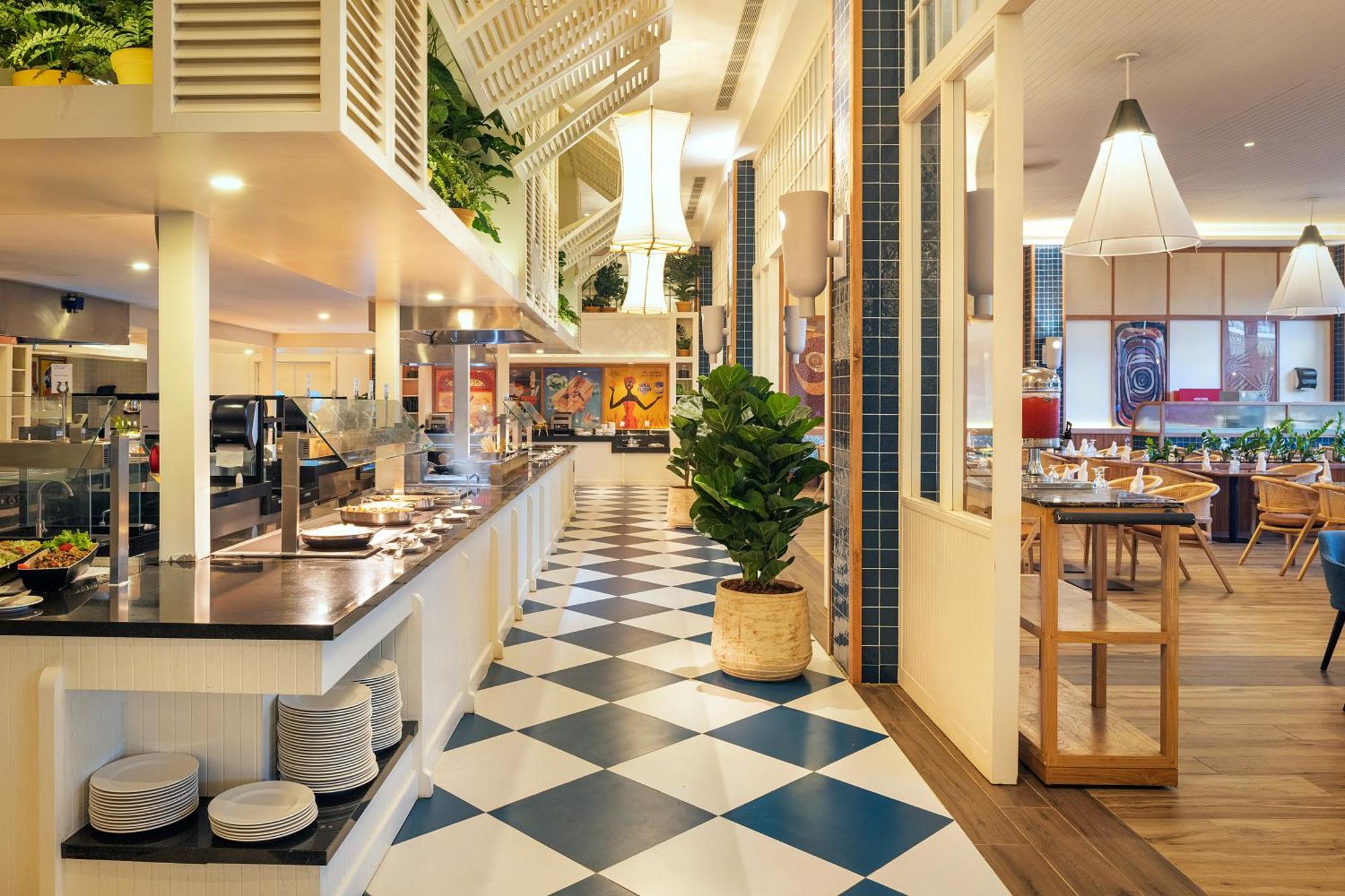 Ocean Eden Bay (Adults Only) Hotel Spring Rises Exterior foto The restaurant